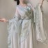Hanfu Women Chinese Traditional Embroidery Stage Dance Dresses Female Fairy Summer Green White Cosplay Costumes Gift