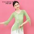 Women Classical Dance Long Sleeve Top Traditional Hanfu Gauze Shirt Body Rhyme National Tops Professional Performance Clothing