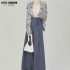 Improved Han Daily Suit Shirt Tube Top Sling Daily Song Pants 3 piece Set Hanfu Modern Chinese Clothing