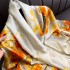 Persimmon flexibly retro imitation silk scarf with shawl sunscreen shading tourism increase silk scarf to send mother female