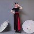 Chinese Yangko Dance Wear Classical Jazz Dance Modern Dance Practice Suit Traditional National Oriental Hanfu Yangko Dress