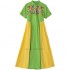 Women chinese traditional hanfu Dresses national flower embroidery Dresses retro performance Dresses elegant folk dance suit