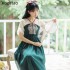 Summer Women Ancient Chinese Hanfu Oriental Vintage Daily Chiffon Dresses Female Elegant Embroidery Princess Costumes