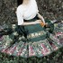 Original Dunhuang Deer Girl Ma Mian Qun Ming made Hanfu Female Four Seasons Daily 4.5m Skirt Dark Green