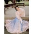 Women Han clothes traditional Chinese cloth clothes ancient folk dance performance clothes Oriental fairy princess
