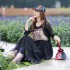 traditional women vintage ancient chinese Costumes elegant flower embroidery strap elegant national folk dresses