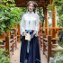 Hanfu Female Fairy Ancient Ancient Costumes Clothes Female Students Class Clothes Improved Han Elements Waist length Skirt