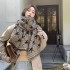 Female autumn winter Korean version of classic Plover knitted long warm cashmere scarf shawl tide