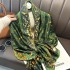 fashion floral print long silk scarf outdoor photo shoot shawl over beach towel