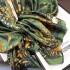 fashion floral print long silk scarf outdoor photo shoot shawl over beach towel