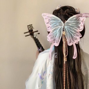 traditional hanfu Dresses hair accessories big butterfly hairpin hanfu accessories cosplay stage performance decoration pd