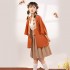 Hanfu Han Elements Improved Daily Beizi Suspenders Chinese Women Short Skirt Cardigan Jacket Summer Three-piece Suit