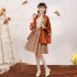 Hanfu Han Elements Improved Daily Beizi Suspenders Chinese Women Short Skirt Cardigan Jacket Summer Three-piece Suit