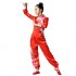Traditional Chinese Yangko Folk Dance Costumes Female Fan Dance National Hanfu Clothing Classical Red Waist Drum Square Dance