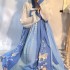 Spring Summer Dance Dresses Hanfu Outfit Women Pink Floral Print Hanfu Ancient Chinese Traditional Fairy Cosplay Costume