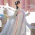 Women Ancient Fairy Light Purple Dresses Han Dynasty Cosplay Stage Clothing Original Chinese Traditional Hanfu Costume