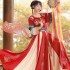 Women Hanfu Green Lotus Embroidered Skirt Chinese Traditional Fairy Dresses Cosplay Costumes Tang Suit