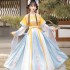 Women Hanfu Green Lotus Embroidered Skirt Chinese Traditional Fairy Dresses Cosplay Costumes Tang Suit
