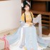 Women Hanfu Green Lotus Embroidered Skirt Chinese Traditional Fairy Dresses Cosplay Costumes Tang Suit