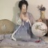 Summer Women Floral Print Hanfu Stage Wear Chinese Ancient Cosplay Costumes