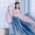Women Hanfu Chinese Tang Dynasty Traditional Cosplay Pink Floral Embroidery Dresses Costume