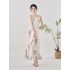 Original Chinese Han Element Suspender Dresses Female Summer Daily Hanfu Dresses Costume
