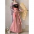 Chinese improved hanfu women folk dance Dresses japanese flower printing fairy chiffon kimono dress