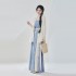 chinese women hanfu Costumes folk dance Dresses vintage oriental Dresses casual daily improved fairy hanfu dress