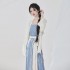 chinese women hanfu Costumes folk dance Dresses vintage oriental Dresses casual daily improved fairy hanfu dress