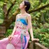Chinese traditional folk Costumes hanfu national flower embroidery strap Dresses elegant oriental vintage Dresses