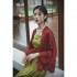 Chinese improved hanfu traditonal improved hanfu Dresses two piece suit fairy retro chiffon young lady kimono dress