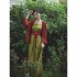Chinese improved hanfu traditonal improved hanfu Dresses two piece suit fairy retro chiffon young lady kimono dress