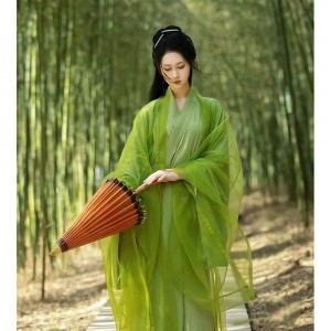 Hanfu Dresses for Women Adult Chinese Ancient Summer Fairy Clothes Han Tang Song Dynasty Elegant Clothes Green Dance Hanfu