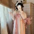 Pink Hanfu Dresses Women Ancient Chinese Traditional Hanfu Fairy Lolita Cosplay Costumes Summer Dance Dresses Party Outfit Bow Tie