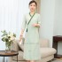 Chinese improved folk dance outfit women stage performance oriental tea service hanfu dress