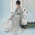 Original Hanfu WomenSong Made Hundred Tiered Skirt Suspender Embroidery Spring Summer Chinese Hanfu Suit