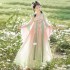Chinese Hanfu Dresses Set Women Traditional Elegant Flower Embroidery Fairy Dance Stage Costumes Female Retro Princess Robe