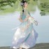 Chinese Hanfu Dresses Set Women Traditional Elegant Flower Embroidery Fairy Dance Stage Costumes Female Retro Princess Robe