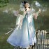 Chinese Hanfu Dresses Set Women Traditional Elegant Flower Embroidery Fairy Dance Stage Costumes Female Retro Princess Robe