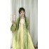 Original Hanfu Women Dresses Cardigan Chinese Traditional Ancient Female Blue Hanfu long bei zi