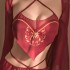 Chinese Red Hanfu Uniform Antique Sexy Temptation Pajamas Apron Women Bellyband Lingerie Uniform Hot Pajamas Slit Skirt Set