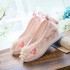 Hanfu Shoes Women Chinese Vintage Embroidered Shoes Hanfu Cheongsam Shoes White Blue Red Chinese Gift For Women Plus Size