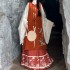 Original Winter Hanfu Female Ming Dynasty Stand up Collar Embroidered Bijia Horse Face Pony Skirt Daily Fall Winter Set Aut