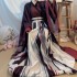 Chinese Hanfu Dresses Women Ancient Traditional Hanfu Outfit Female Carnival Cosplay Costumes Color Stripes Hanfu Sets Plus Size