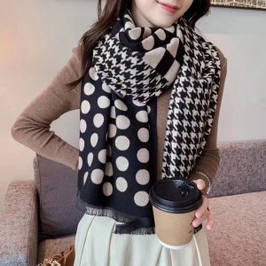 22 explosive cashmere scarf Double sided letter trend shawl imitation cashmere women thick scarf