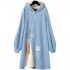 Plus Size Vestidos Spring Chinese Hoodies Sweatshirt Dresses Hanfu Long Sleeve Embroidery Thick Cheongsam 31817