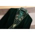 High end Autumn Winter Chinese Belt Hanfu Women Elegant Embroidery Lady Velvet Christmas Dresses Female