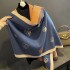 Autumn winter imitation cashmere scarf women fashion western versatile warm cape neck