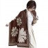 women scarf autumn winter peony scarf thick double sided cashmere warm shawl versatile bib
