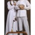 Chinese Traditional Hanfu Innerwear Asian Women Men Unisex Clothing For Couples Ancient Sleep Wear Lady Pajama Tops Pants Skirt